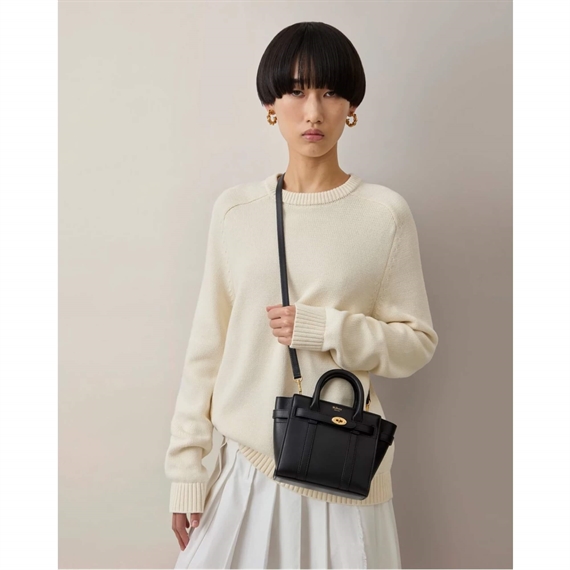 Mulberry Micro Zipped Bayswater, Black